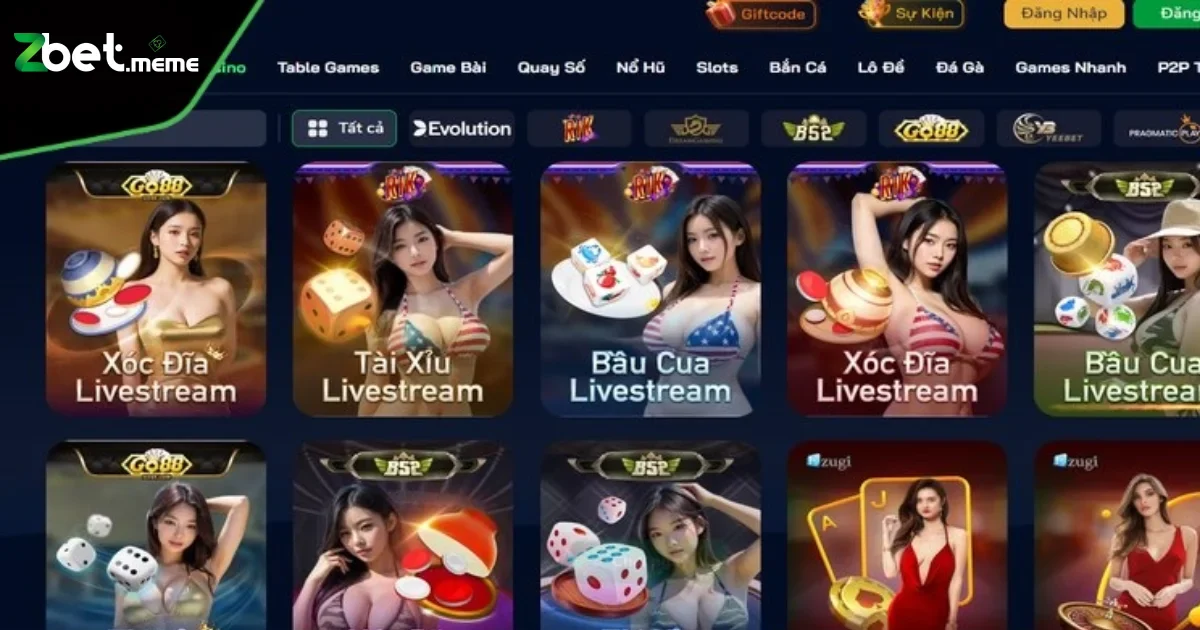 Live Casino Zbet: Chơi Thực Tế, Kết Nối Mọi Lúc