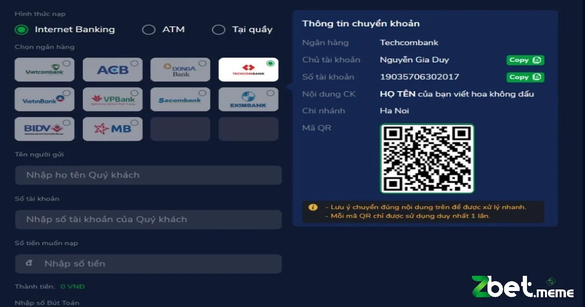 Quy Trình Nạp Tiền Nhanh Chỉ Trong Vài Bước