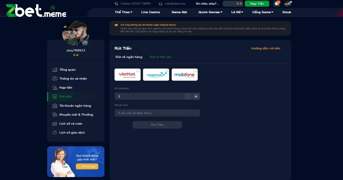 Quy Trình Rút Tiền Qua Ngân Hàng